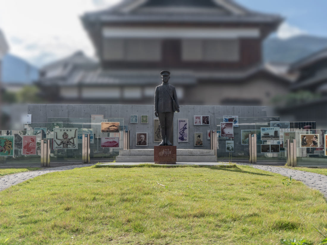 テガミカフェの郵便庭園